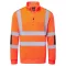 B314ORR4XL Portwest Hi-Vis cipzáras kötött pulóver