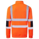 B314ORR4XL Portwest Hi-Vis cipzáras kötött pulóver