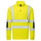 B314YER6XL Portwest Hi-Vis cipzáras kötött pulóver