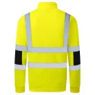 B314YERXXL Portwest Hi-Vis cipzáras kötött pulóver