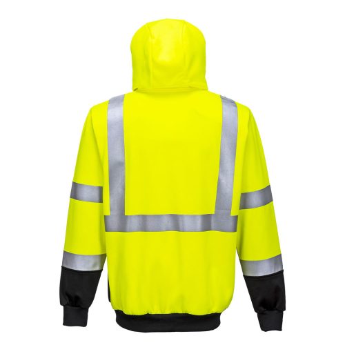 B315YBR4XL Portwest Hi-Vis kéttónusú kapucnis pulóver