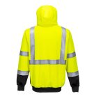 B315YBRL Portwest Hi-Vis kéttónusú kapucnis pulóver