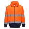 B317ONRL Portwest Két tónusú cipzáras kapucnis pulóver