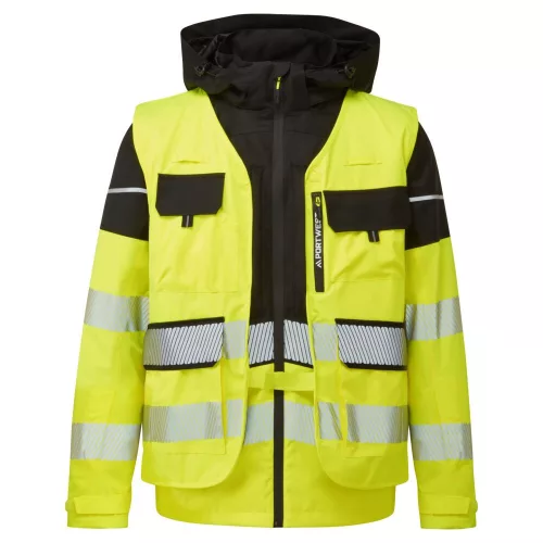 BX323YBRM Portwest Ultimate Modular Hi-Vis 3 az 1-ben esőkabát