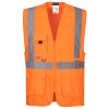 C357ORR4XL Portwest Hi-vis Executive Vest With Tablet Pocket