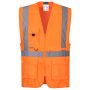   C357ORR4XL   Portwest Hi-vis Executive Vest With Tablet Pocket