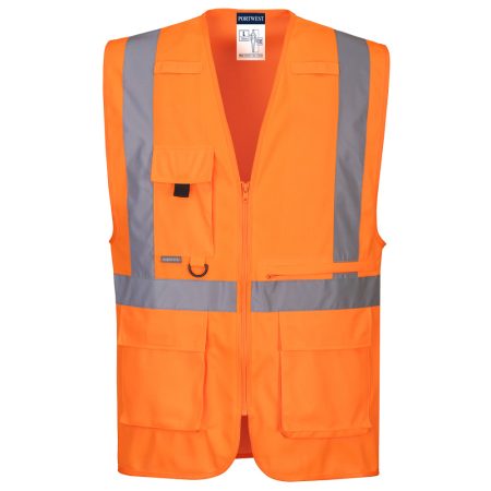 C357ORRL Portwest Hi-vis Executive Vest With Tablet Pocket