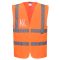 C371ORR4XL Portwest Hi-Vis cipzáras mellény