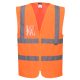 C371ORRXXL Portwest Hi-Vis cipzáras mellény