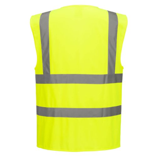 C371YERL Portwest Hi-Vis cipzáras mellény