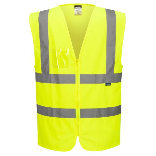 C371YERM Portwest Hi-Vis cipzáras mellény