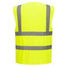 C371YERXL Portwest Hi-Vis cipzáras mellény