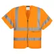 C372ORRS Portwest Half Sleeve Zip Vest