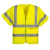 C372YERXL Portwest Half Sleeve Zip Vest