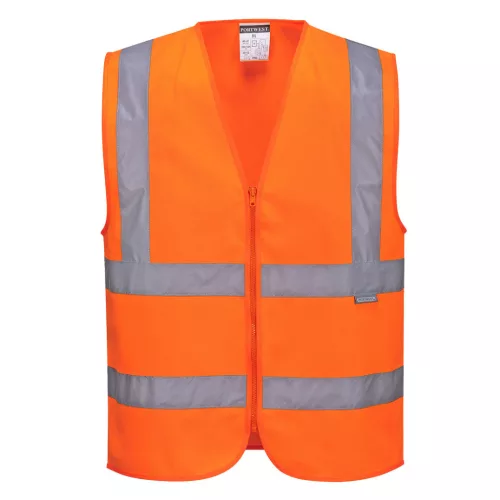 C375ORR5XL Portwest Hi-Vis cipzáras mellény
