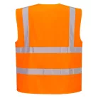 C375ORRXS Portwest Hi-Vis cipzáras mellény