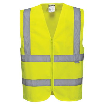 C375YERL Portwest Hi-Vis cipzáras mellény