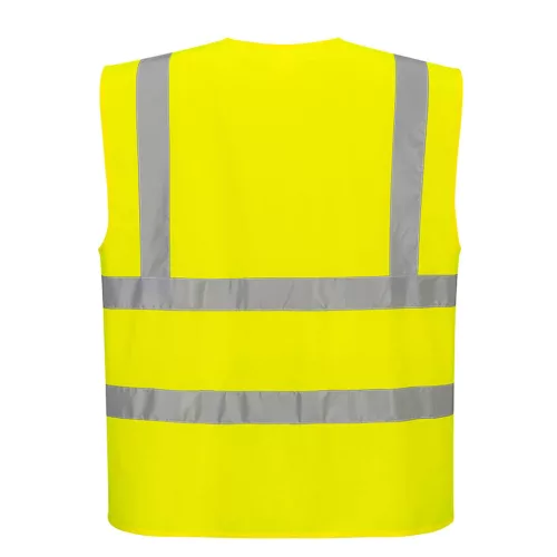 C375YERXXL Portwest Hi-Vis cipzáras mellény