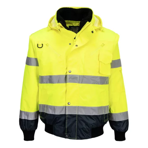 C465YNR6XL Portwest Jól láthatósági bomber munkavédelmi dzseki