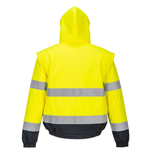 C468YER4XL Portwest Hi-Vis 2 az 1-ben kabát