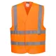 C470ORR4X-5X Portwest Jól láthatósági két csíkos mellény