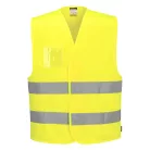 C475YERL-XL Portwest Jól láthatósági mellény - azonosítókártya tartóval