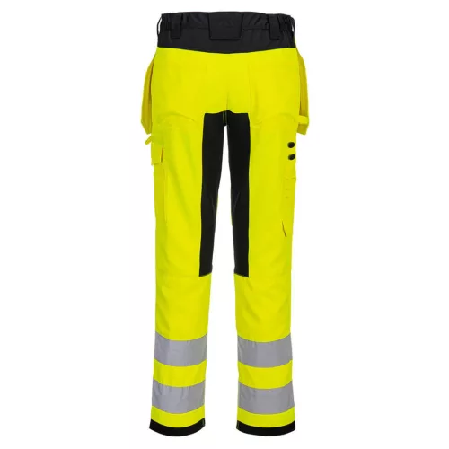 CD889YBR32 Portwest WX2 Eco Hi-Vis Holster Pocket Trousers