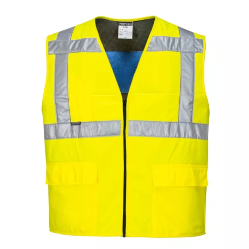 CV02YERL-XL Portwest Jól láthatósági hűtőmellény