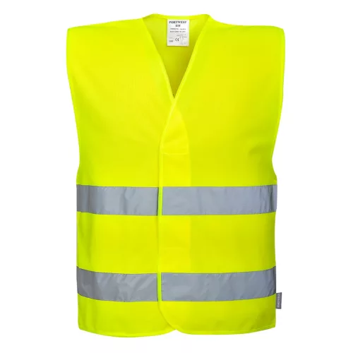 CV74YERL-XL Portwest Távolságtartásra figyelmeztető jól láthatósági mellény 1,5 m