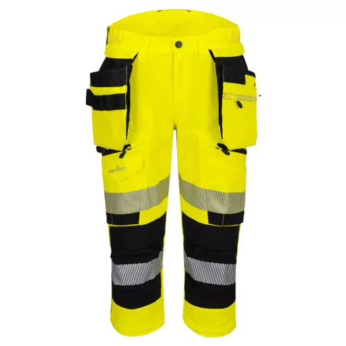 DX402YBR40 Portwest DX4 Hi-Vis 3/4-es nadrág