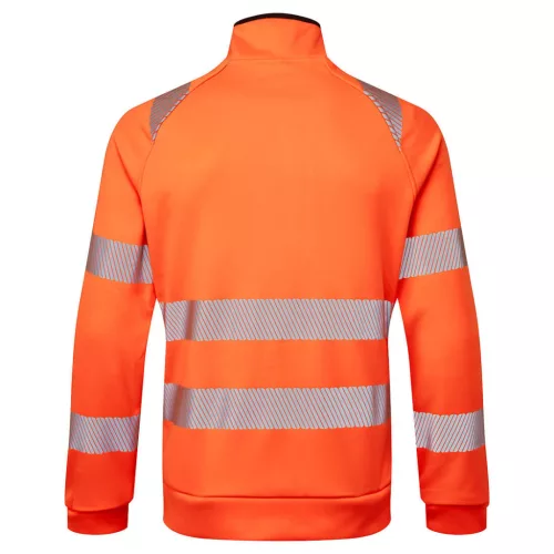 DX477OBRXXL Portwest DX4 Hi-Vis cipzáras pulóver