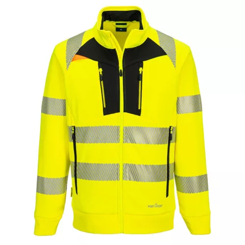 DX477YBR4XL Portwest DX4 Hi-Vis cipzáras pulóver