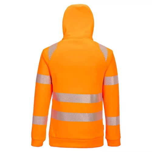 DX482OBRL Portwest DX4 Hi-Vis 1/4 Zip Hoodie
