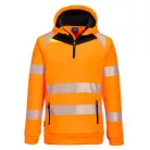 DX482OBRXXL Portwest DX4 Hi-Vis 1/4 Zip Hoodie
