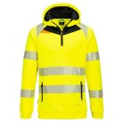 DX482YBRS Portwest DX4 Hi-Vis 1/4 Zip Hoodie