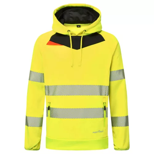 DX483YBRM Portwest DX4 Hi-Vis kapucnis pulóver