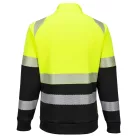 DX490YBR5XL Portwest DX4 Hi-Vis Class 1 funnel nyakú cipzáras pulóver