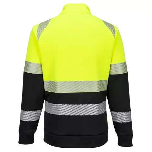 DX490YBRXXXL Portwest DX4 Hi-Vis Class 1 funnel nyakú cipzáras pulóver