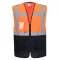   ES076ONR4XL Portwest ES1 Essential Hi-Vis kontraszt cipzáras vezetői mellény