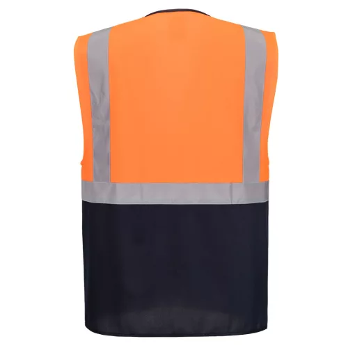 ES076ONRS Portwest ES1 Essential Hi-Vis kontraszt cipzáras vezetői mellény