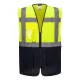 ES076YNRM Portwest ES1 Essential Hi-Vis kontraszt cipzáras vezetői mellény