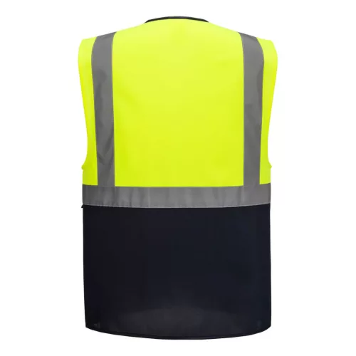 ES076YNRXXL Portwest ES1 Essential Hi-Vis kontraszt cipzáras vezetői mellény