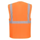 ES376ORR6XL Portwest ES1 Essential Hi-Vis Mesh cipzáras vezetői mellény