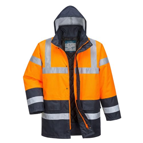 ES466ONRXXL Portwest Essential Hi-Vis kontrasztos téli traffic dzseki