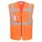   ES476ORR4XL Portwest ES1 Essential Hi-Vis cipzáras vezetői mellény