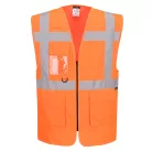 ES476ORRM Portwest ES1 Essential Hi-Vis cipzáras vezetői mellény