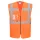 ES476ORRXS Portwest ES1 Essential Hi-Vis cipzáras vezetői mellény