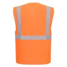 ES476ORRXS Portwest ES1 Essential Hi-Vis cipzáras vezetői mellény