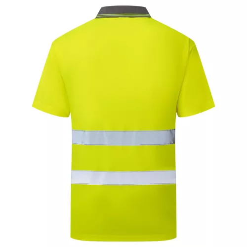 ES477YERS Portwest ES1 Essential Hi-Vis galléros póló