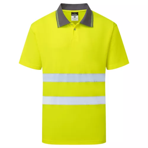 ES477YERXXXL Portwest ES1 Essential Hi-Vis galléros póló
